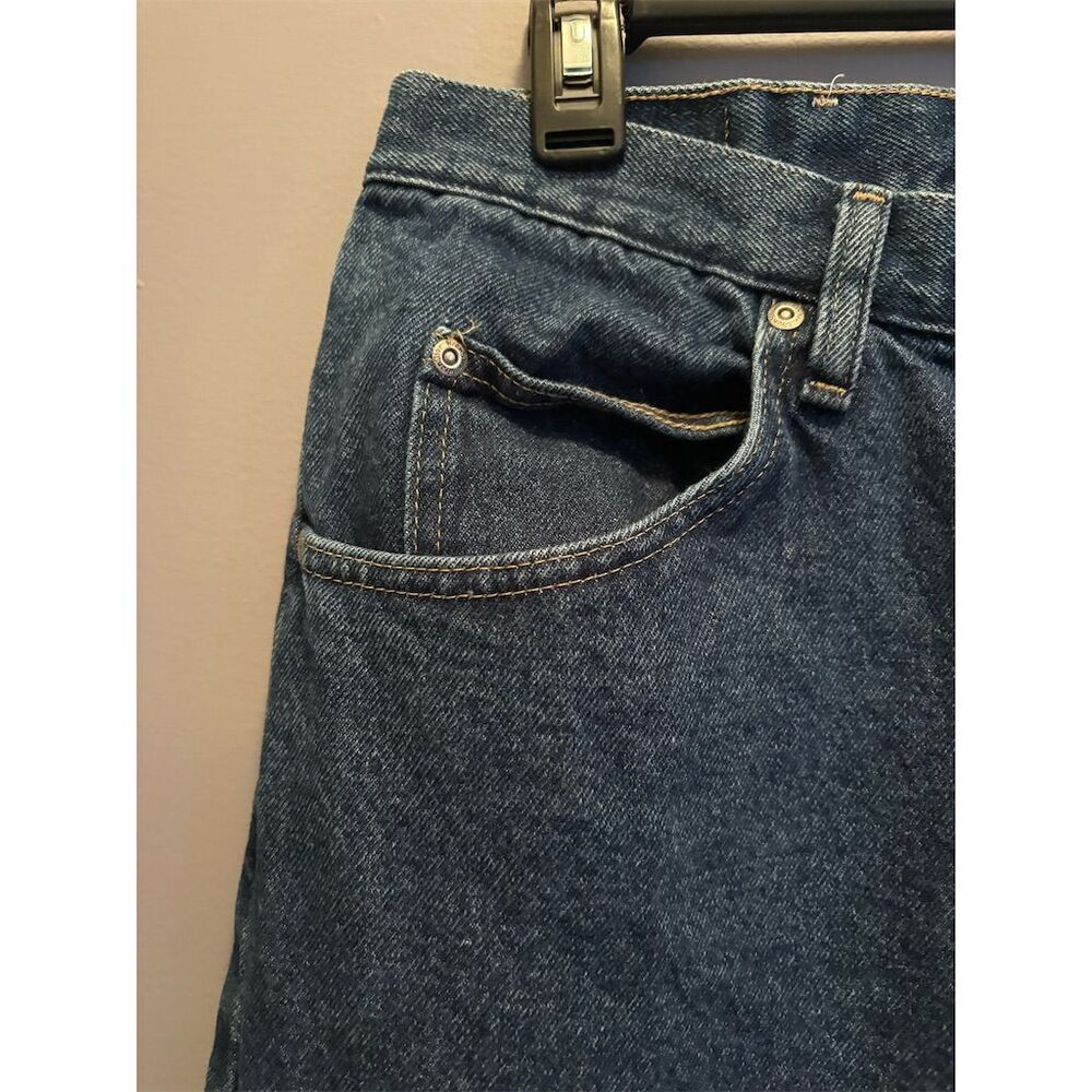 Wrangler Men's Relaxed Fit Straight Jeans Blue Denim Size 38x32 - Picture 3 of 11